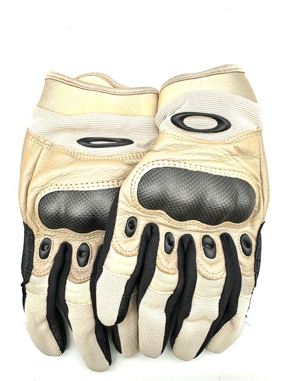 Oakley Tactical Gloves Mens Large Khaki Tactical Carbon Knuckle 94025A-323